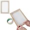 23 Pcs Screen Printing Starter Kit, Include 3 Sizes Wood Silk Screen Printing Frame, Squeegees, Transparency Inkjet Film, Masking Tape and Ink Spatula